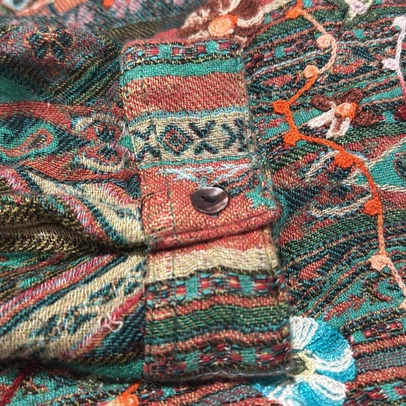 Anu embroidered Boho Sweater  100% Rayon - Picture 11 of 12